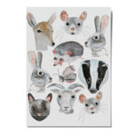 Nachhaltige nuukk Bio Kindertattoos / Tattoos, vegan, Motive: Dachs, Hase, Ziege, Maus, Reh, Igel, Katze. Tattoos Tierfreunde