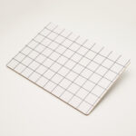 Frühstücksbrettchen Grid Weiß, schneidebrett detailaufnahme, rueckseite, furniertes holz