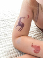 nuukk Bio Kindertattoos / Tattoos, vegan, Motive: Waldtierera, Reh, Fuchs