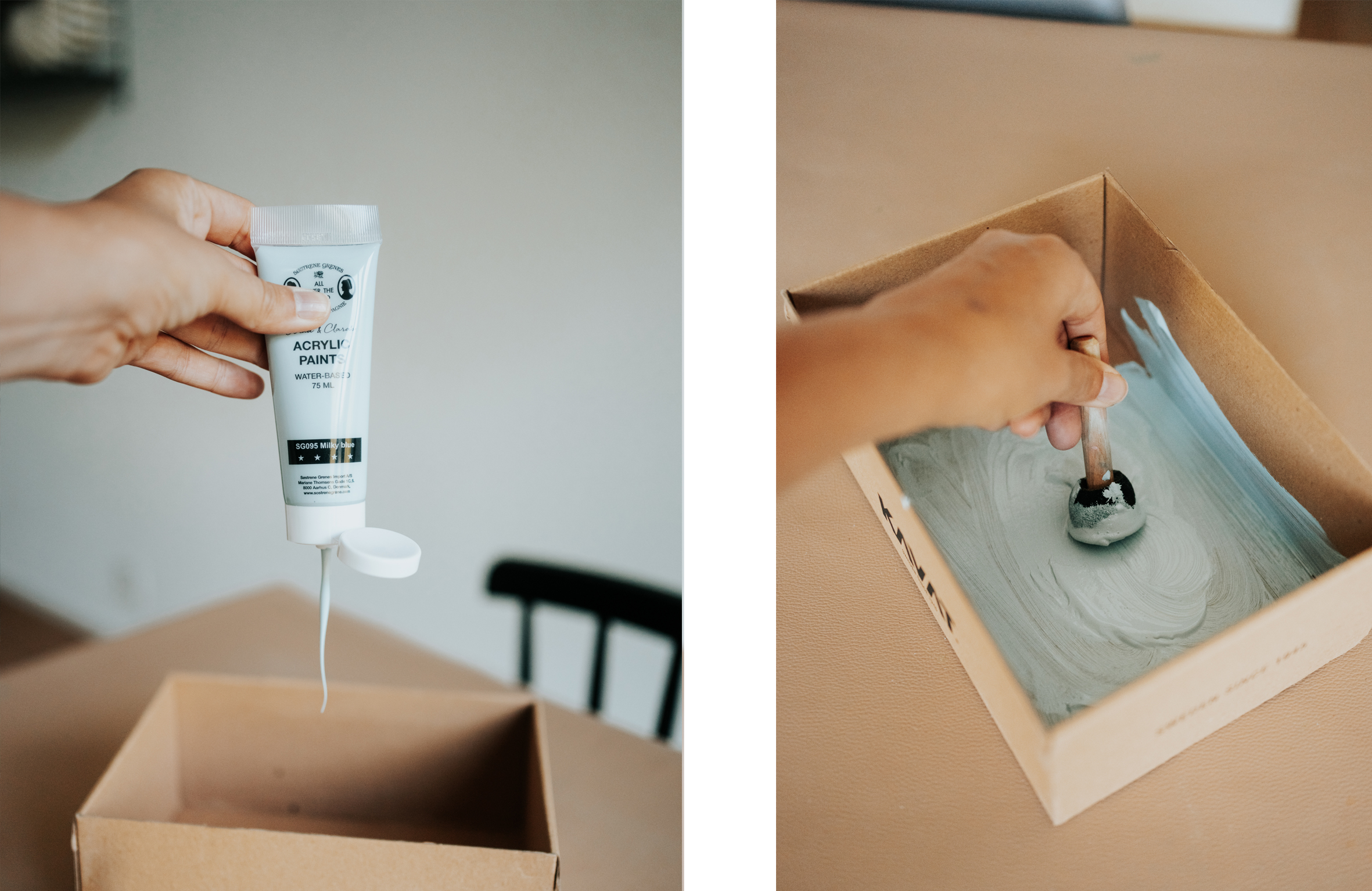 Diorama Bastelanleitung, Kinder, basteln, Schuhkarton