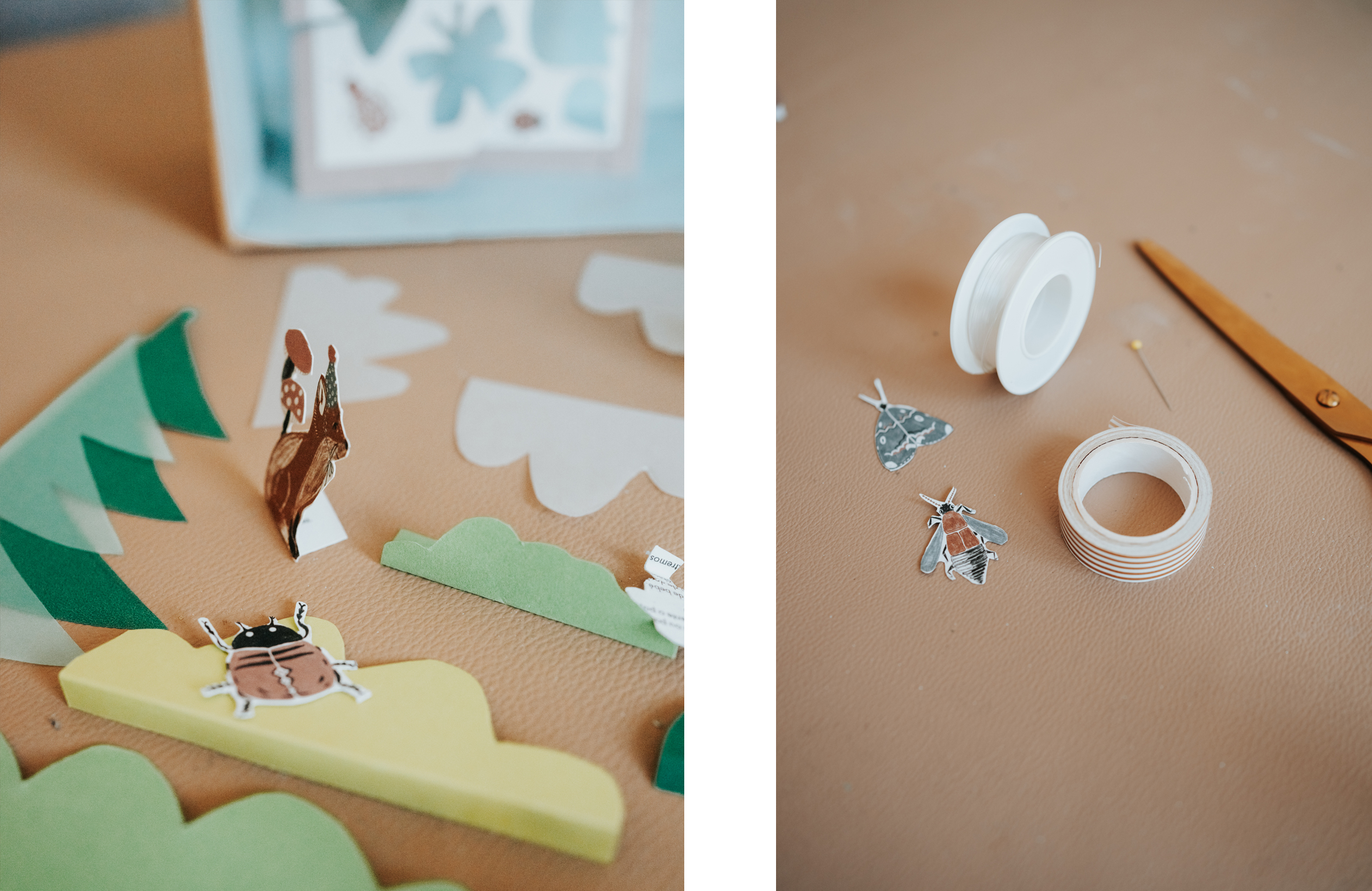 Diorama Bastelanleitung, Kinder, basteln, Schuhkarton