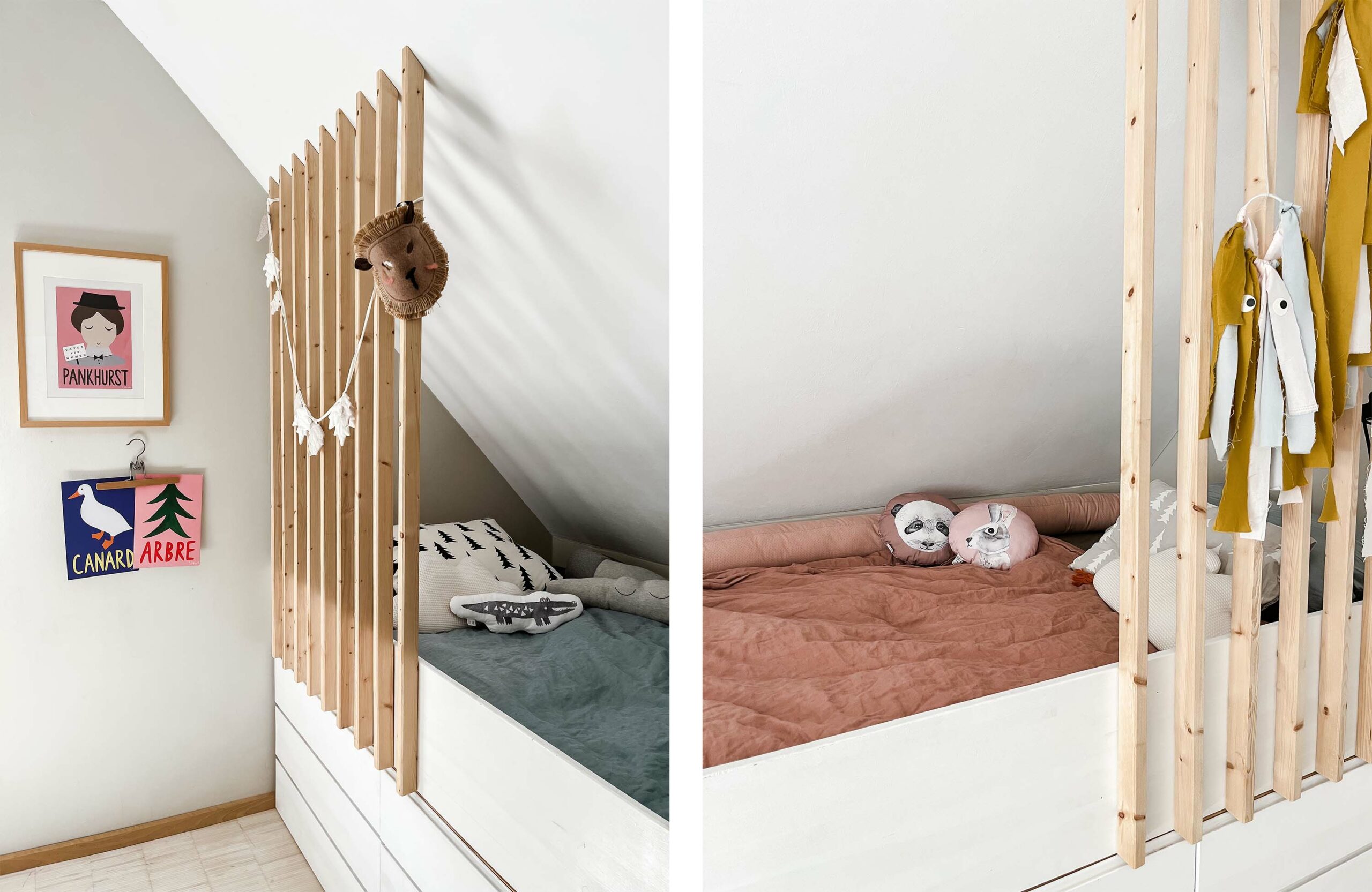 Ikea Hack: Kinderbett selber bauen, Ivar mit viel Stauraum