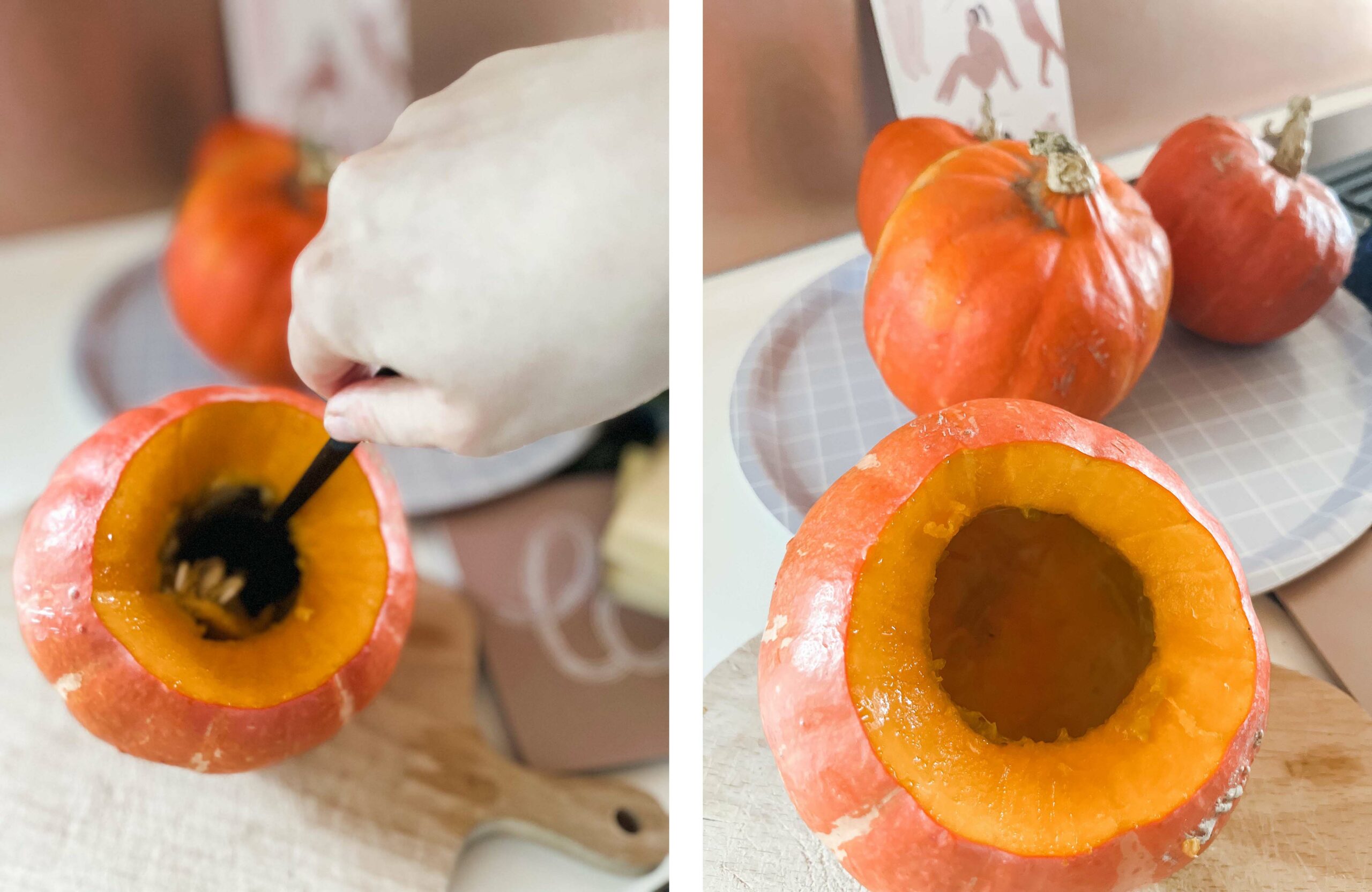 Kürbis einfach lecker: Kürbisrezept nach Paul Bocuse, überbackener Käse