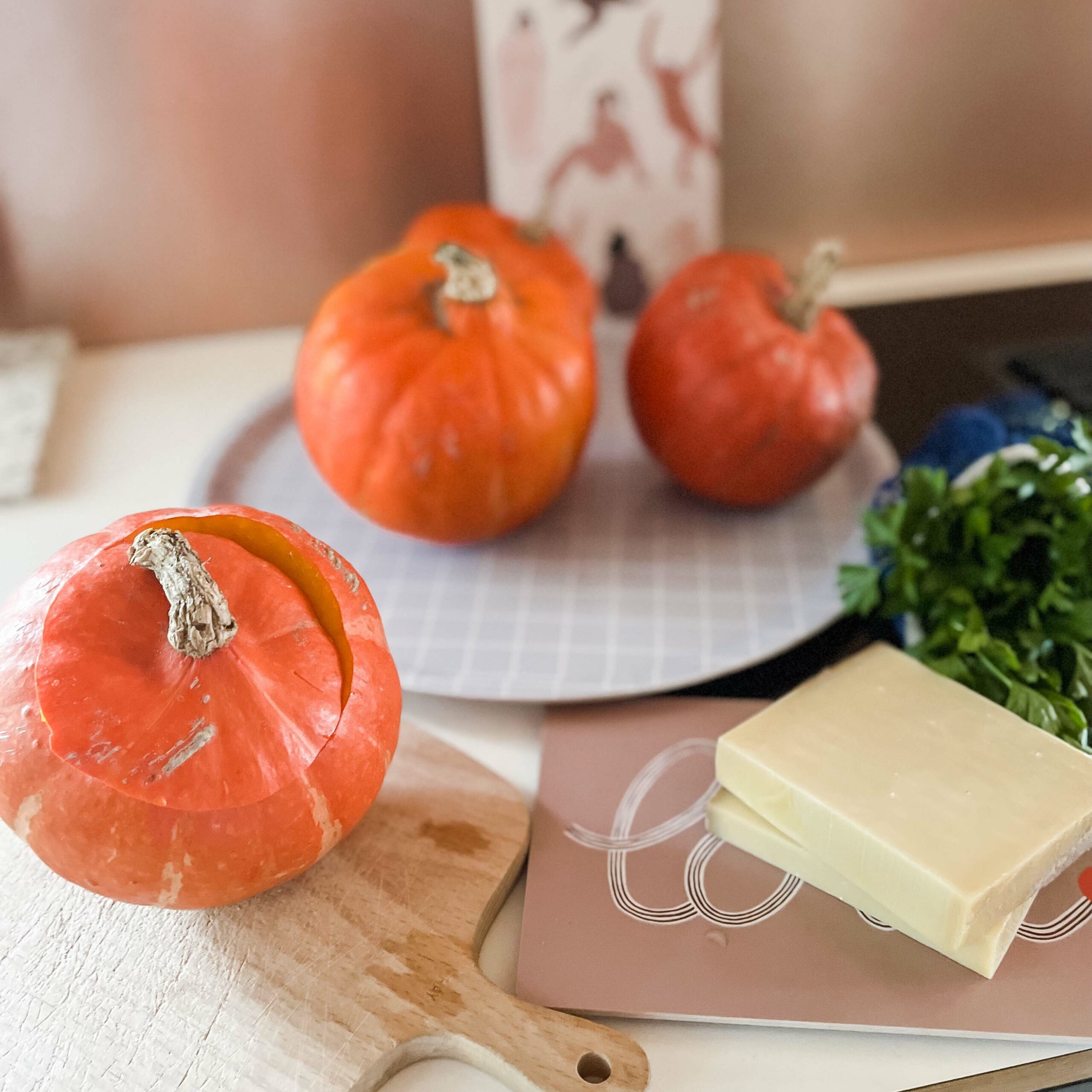 Kürbis einfach lecker: Kürbisrezept nach Paul Bocuse, überbackener Käse