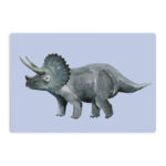nuukk Frühstücksbrettchen Triceratops, Schneidebrettchen für Kinder, laminiertes Birkenfurnier, Illustration: Anna Katharina Jansen