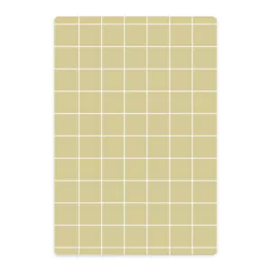 Frühstücksbrettchen Grid Gelb, Schneidebrettchen mit Grid-Muster, gelb weiß kariert, Frühstücksbrettchen, hellgelb, laminiertes Birkenfurnier