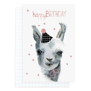 Happy Birthday Llama Hat Card nuukk XS ca5a4834 44f0 42d6 bd3f 17f06974ab4d 2