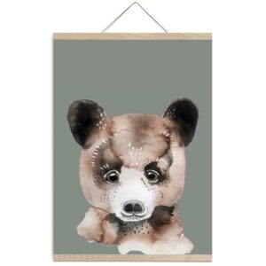 nuukk Kinderposter “Braunbär” | A4, Aquarell