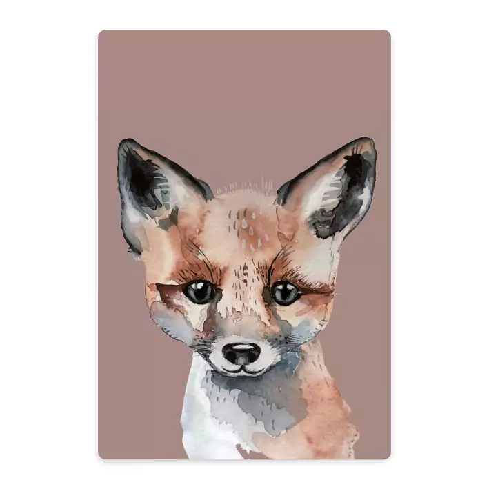Fuchs Frühstücksbrettchen, Kinder Frühstücksbrettchen Fuchs, Schneidebrett für Kinder