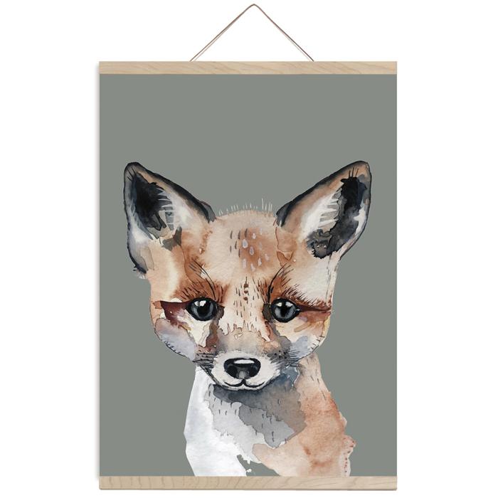 nuukk Kinderposter “Fuchs” | A4, Aquarell