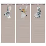 nuukk Geburtstagskalender Aquarelltiere 02 weiss 2