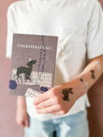 nuukk Bio Kindertattoos / Tattoos, vegan, Motive: Hunde, Pudel, Dackel, Mops / Grußkarte mit Dackel