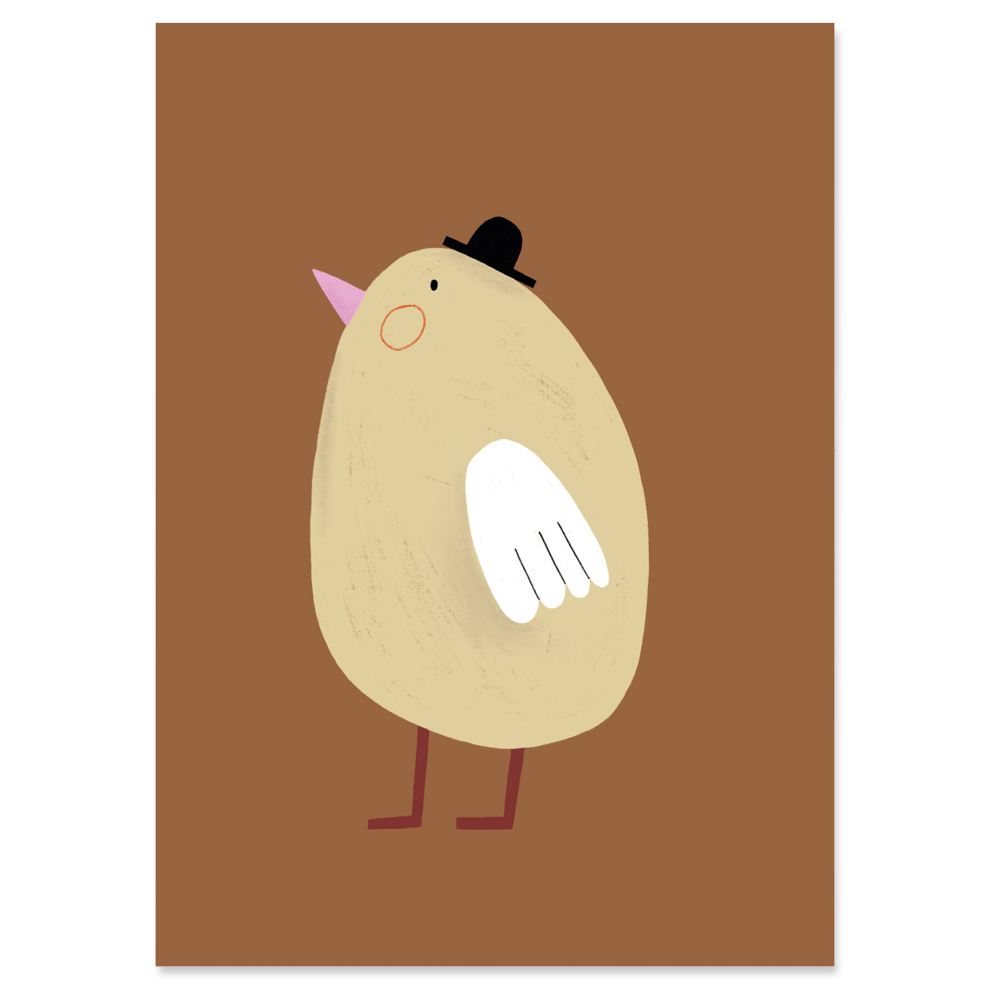 nuukk Karte aus Holzschliffpappe “Küken” Ostern Postkarte