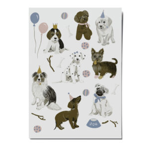 Vegane Kindertattoos “Hunde”. Bio Tattoos für Kinder. Motive: Dackel, Pudel, Mops, Labrador. vegan