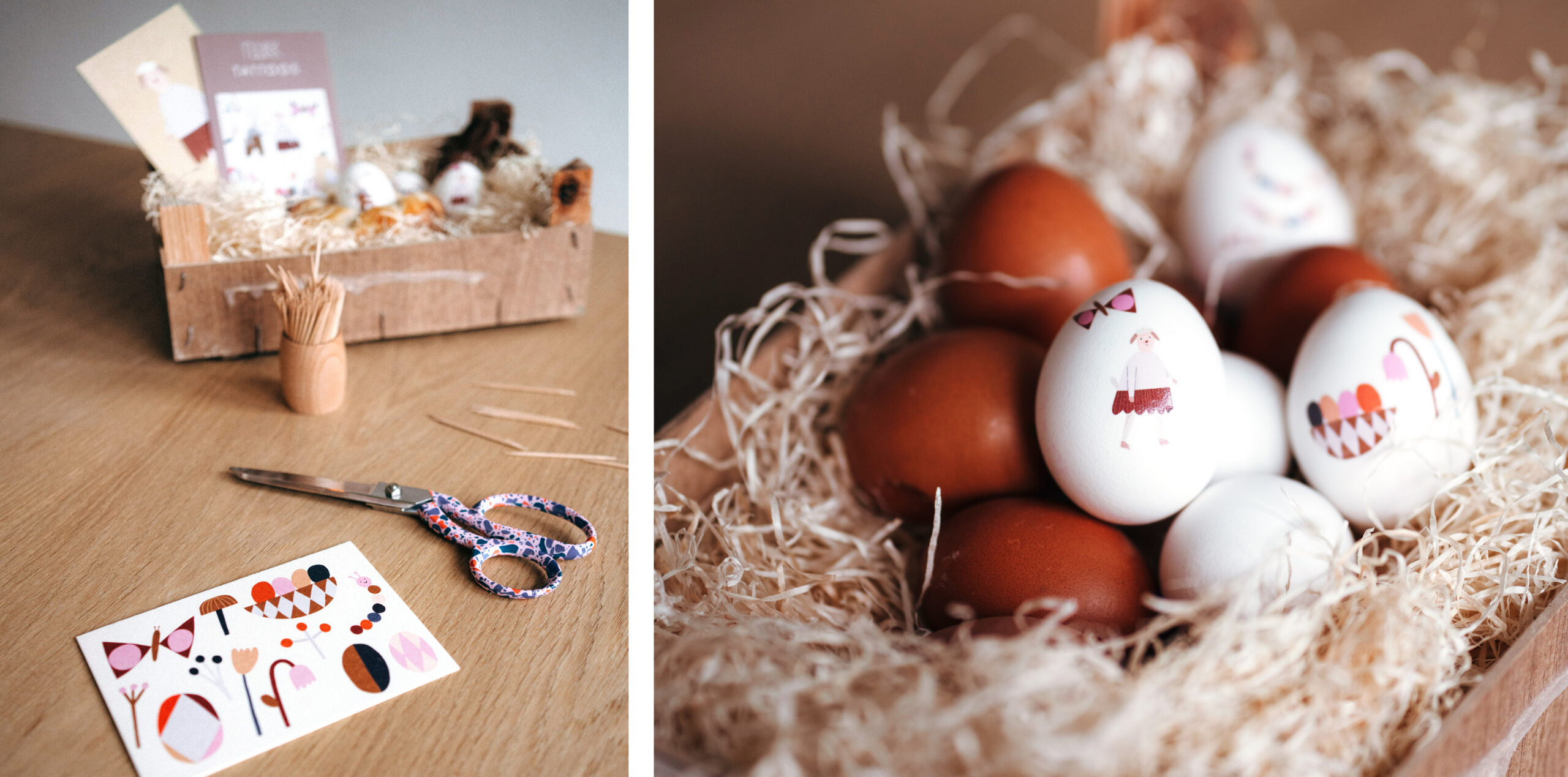 nuukk-diy-osternest-kindertattoos-lamb-girl-1-web Osternest aus Hefeteig. Ostereier verzieren mit Kindertattoos. Tischdeko für Ostern