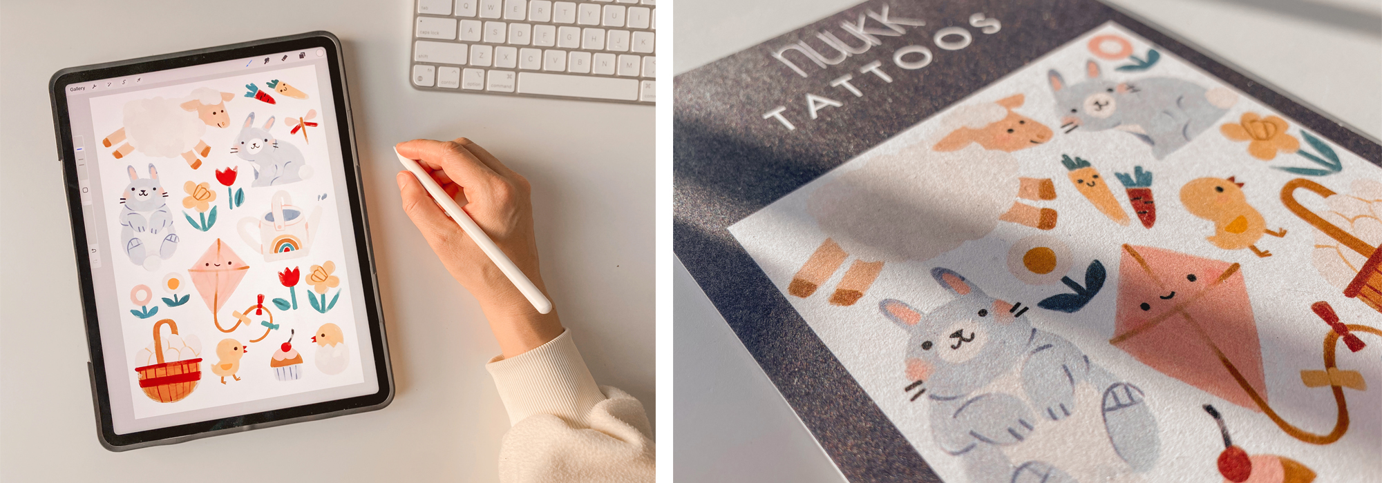 Elena Comte, nuukk, Kooperation, Kindertattoos