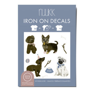 Bügelbilder "Hunde", zum Überkleben von Flecken und kleinen Löchern. Motive: Dackel, Mops, Pudel