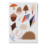 "Igel" Bügelbilder von nuukk, Motive: Igel, Herbst, Drachen, Eicheln, Pilze