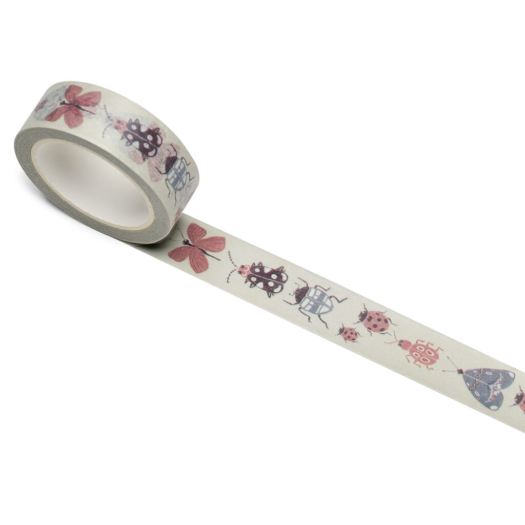 Washi Tape / Klebeband von nuukk, Motive: Marienkäfer, Schmetterling, Frühling, Insekten, Käfer