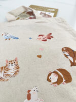 nuukk Bügelbilder anbringen, Löcher stopfen, Flecken kaschieren, Motive: Goldfisch, Katze, Hund, Wellensittich, Haustiere