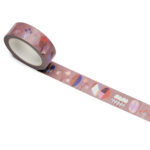 Washi Tape / Klebeband / Masking Tape von nuukk "Ostern", Motive: Tulpe, Ostereier. Farbe: rosa, pink