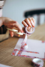 Washi Tape und Maskingtape mit sommermotiven wie orangen, strohhalm, limonade