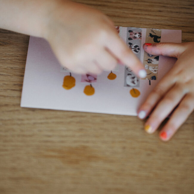 Geburtstagskarte basteln mit Washi Tape