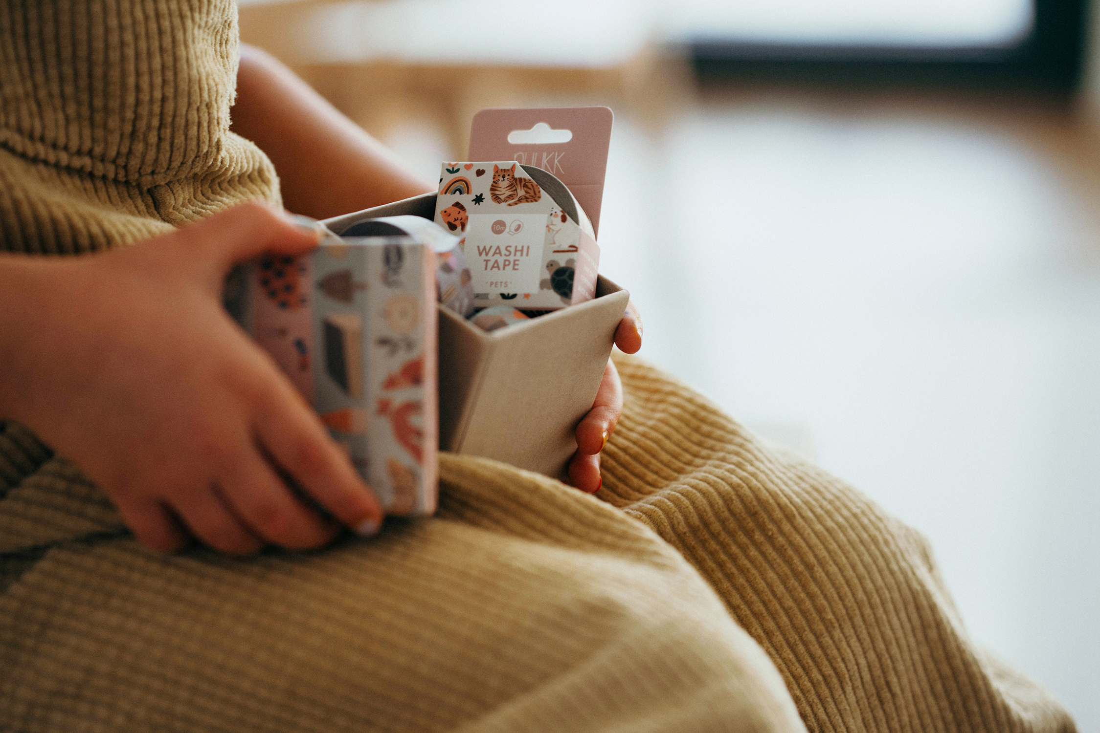 Geschenkebox verzieren mit Washi Tape