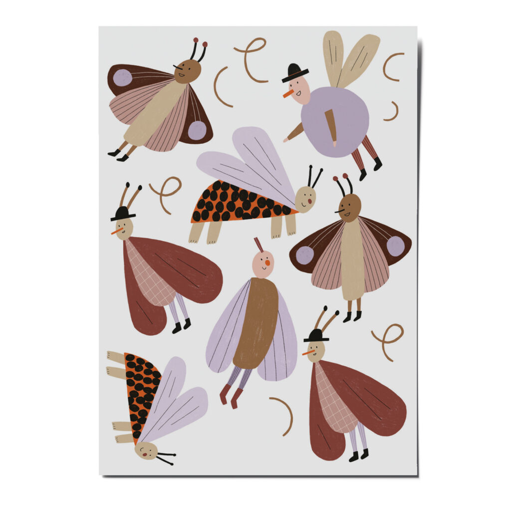 Tattoos Flatter-Freunde. nuukk nachhaltige Kindertattoos “Flatterfreunde”: mit Illustrationen von Anna Katharina Jansen. Schmetterlinge, Marienkäfer, Falter, Insekten, Falter, Biene, Hummel. Es summt und brummt.