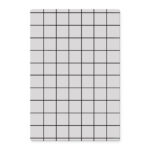 Frühstücksbrettchen Grid Weiß, nuukk, Frühstücksbrettchen, Schneidebrett, spülmaschinenfest, Deko für die Küche, Motiv: weiß, kariert
