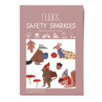 Reflektierende Aufkleber Waldbewohner, Reflexsticker mit Waldtier-Motiven: Fuchs, Bär, Dachs, Reh, Eichhörnchen