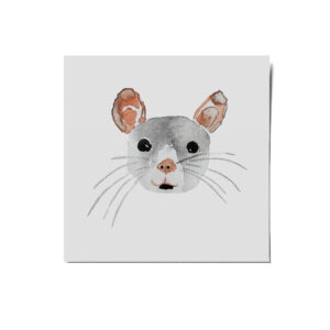 Minitattoo Maus, Aquarell-Illustration, Migebsel, Kindergeburtstag, Geschenk, nachhaltig, Kindertattoo
