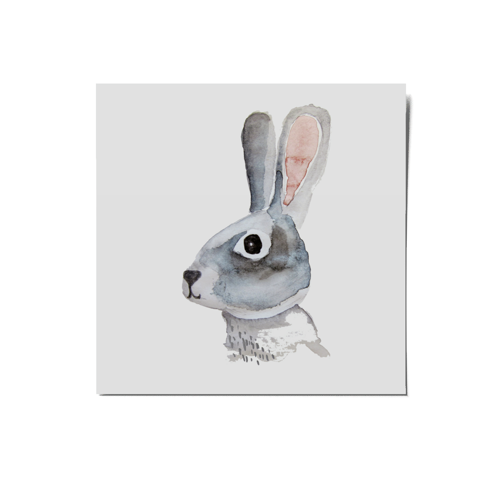 Minitattoo Hase, Aquarell-Illustration, Migebsel, Kindergeburtstag, Geschenk, nachhaltig, Kindertattoo