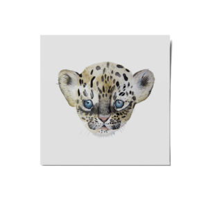 Minitattoo Leopard, Aquarell-Illustration, Migebsel, Kindergeburtstag, Geschenk, nachhaltig, Kindertattoo