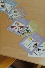 Stickerbogen, Papieraufkleber für Kinder mit Tiermotiven, Baustelle