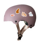 Reflektierende Sticker “Haustiere”. Reflektierende Aufkleber auf Fahrradhelm. Motive: Hund, Hase, Goldfisch, Katze, Reflektierende Sticker Haustiere