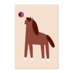 Frühstücksbrettchen Pony, Schneidebrett für Kinder, Birkenfurnier, Pferd, Anna Katharina Jansen