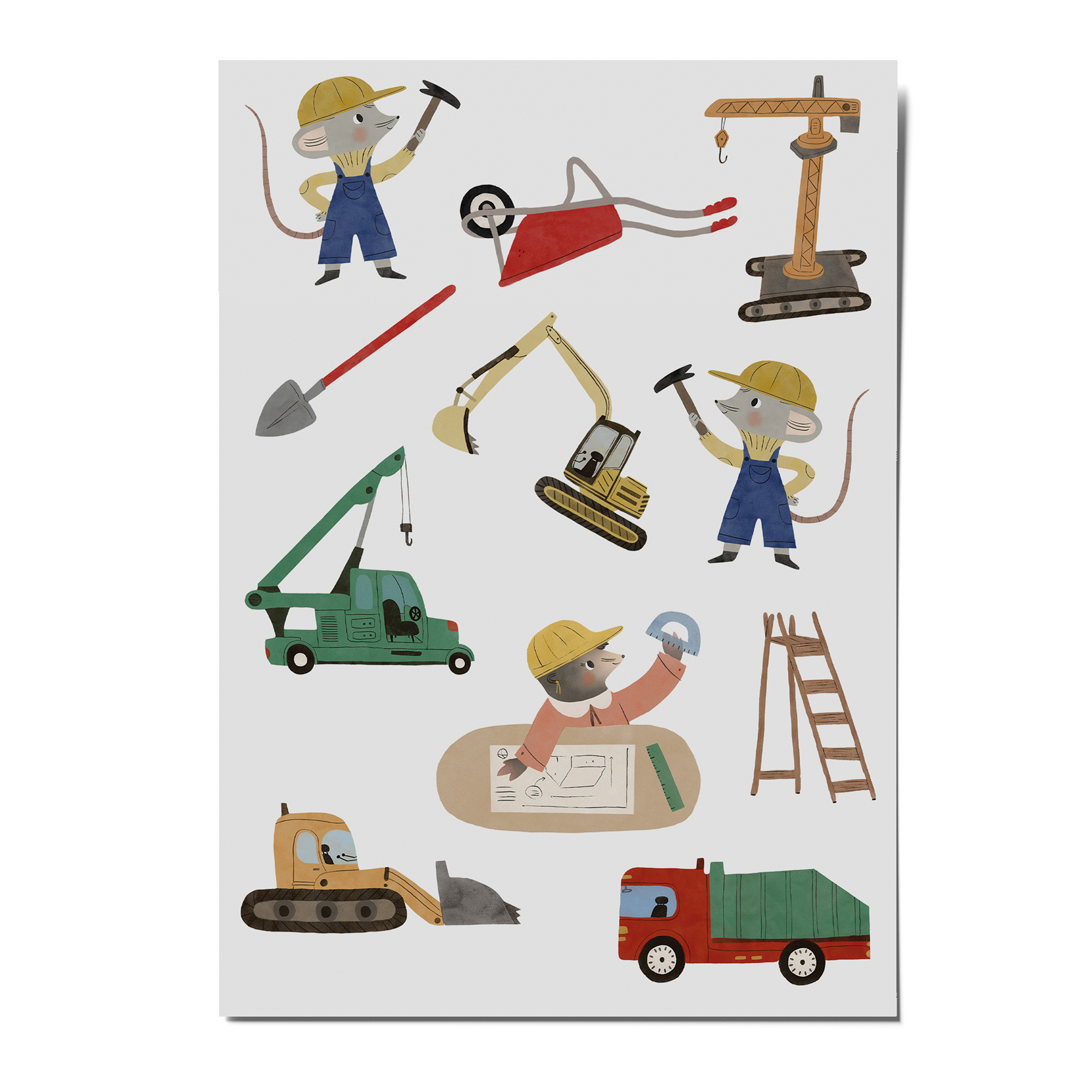 A6 Portrait Flyer, Postcard, Greeting Card Mockup