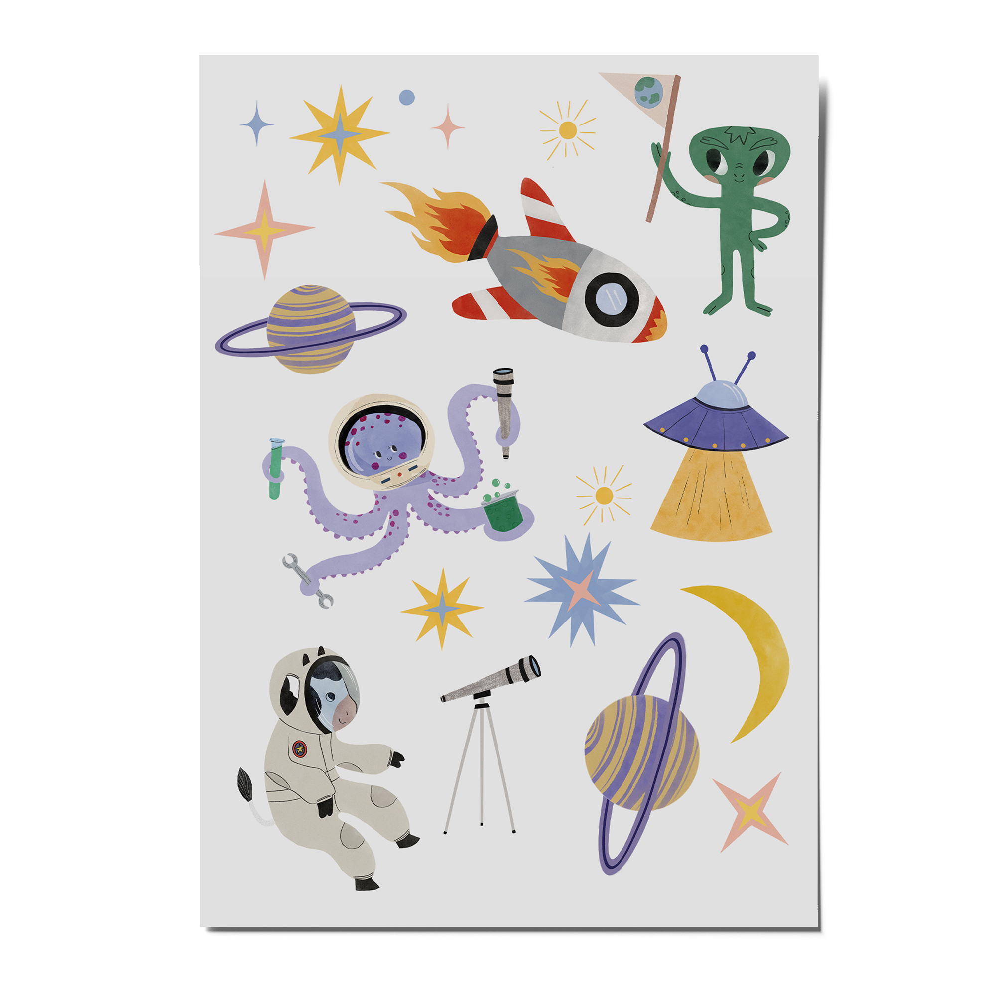 A6 Portrait Flyer, Postcard, Greeting Card Mockup