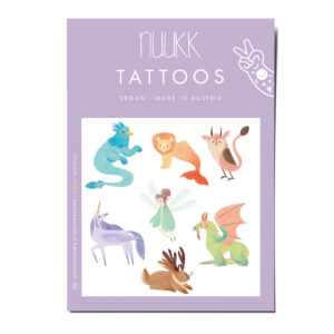 Tattoos Einhorn, Kindertattoos, Fee, Drache, Fantastische Tiere, Melinda Berti, Kindertattoos Einhorn