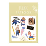 Tattoos Schulkind, Kindertattoos, Schulanfang, Hase, Fuchs, ABC, Fuchs, Schultüte, Einschulung