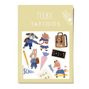 Tattoos Schulkind, Kindertattoos, Schulanfang, Hase, Fuchs, ABC, Fuchs, Schultüte, Einschulung, Kindertattoos Schulkind