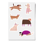 Reflektierende Sticker Hunde