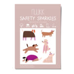 Reflektierende Sticker Hunde Crew, Reflektierende Aufkleber, Pudel, Dackel, Sicherheit im Straßenverkehr, Aufkleber für Fahrrad und Helm