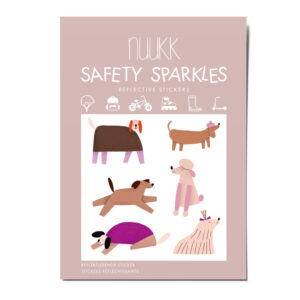 Reflektierende Sticker Hunde Crew, Reflektierende Aufkleber, Pudel, Dackel, Sicherheit im Straßenverkehr, Aufkleber für Fahrrad und Helm, Reflektierende Sticker Hunde Crew