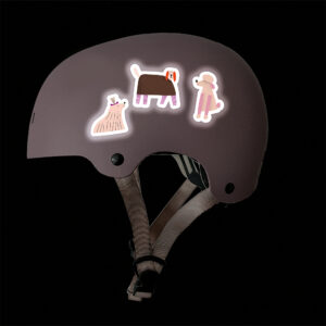 Reflektierende Sticker Hunde, Reflektierende Aufkleber Pudel Dackel