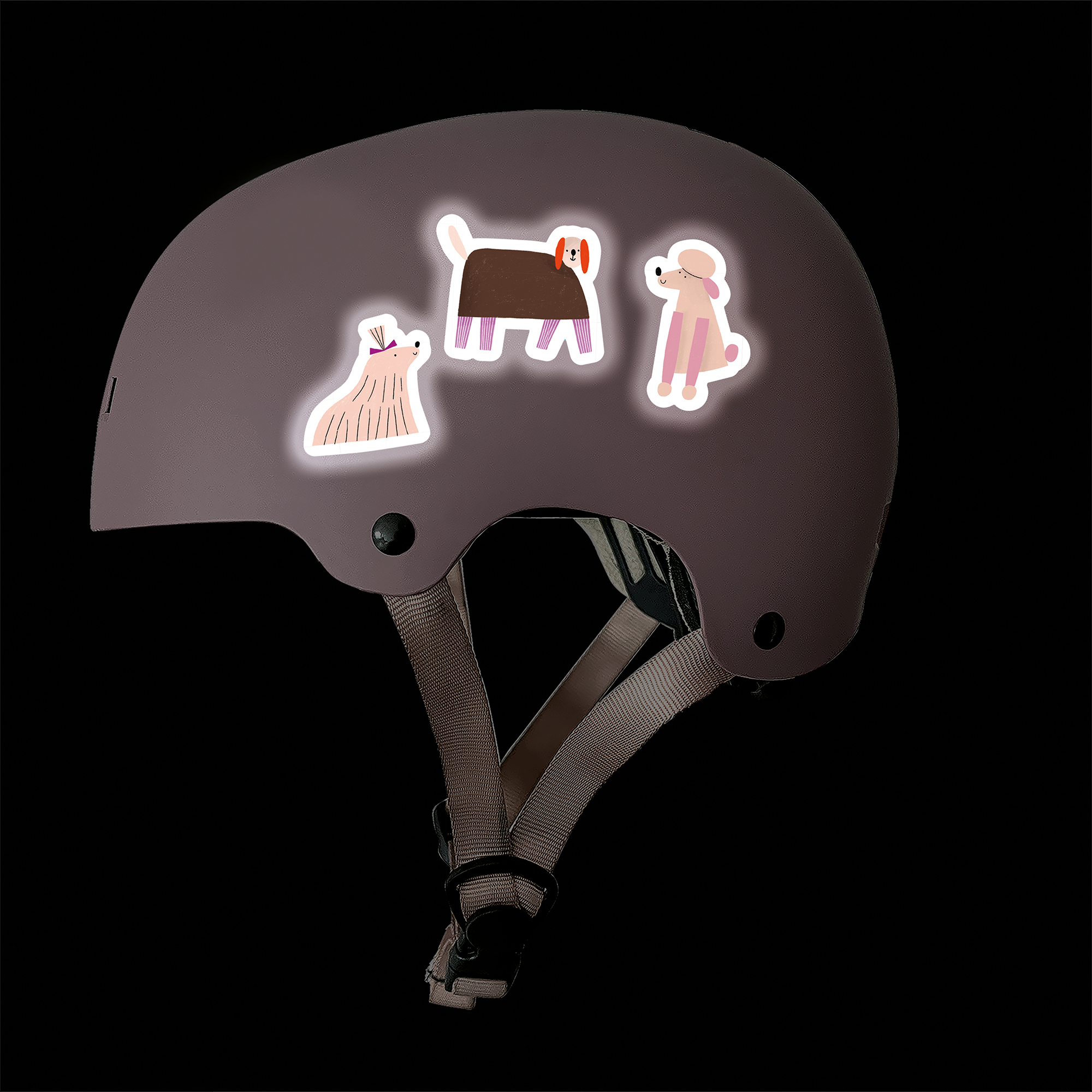 Reflektierende Sticker Hunde, Reflektierende Aufkleber Pudel Dackel