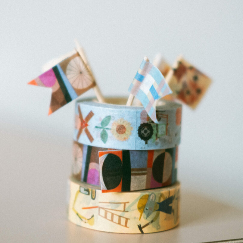 Buntes Washitape von nuukk. Washi Tape Fähnchen, DIY, basteln, Masking Tape