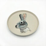 Kinderteller Hase, Tierzeichnung, rPET, lebensittelsicher, LFGB, EU-Standards